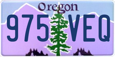 OR license plate 975VEQ