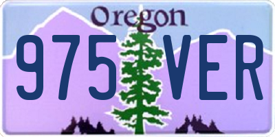 OR license plate 975VER
