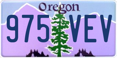 OR license plate 975VEV