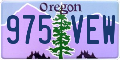 OR license plate 975VEW
