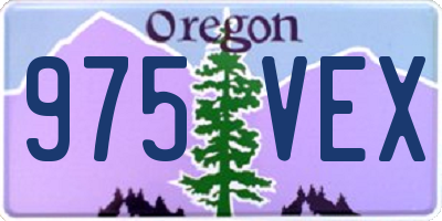 OR license plate 975VEX