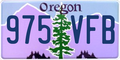 OR license plate 975VFB