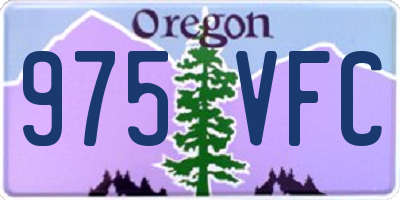 OR license plate 975VFC