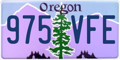 OR license plate 975VFE