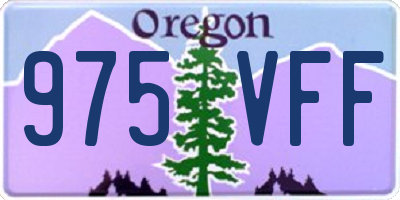 OR license plate 975VFF