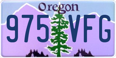 OR license plate 975VFG
