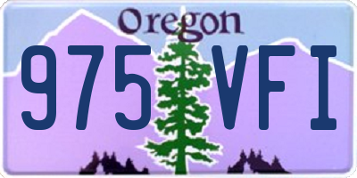 OR license plate 975VFI
