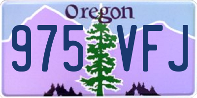 OR license plate 975VFJ