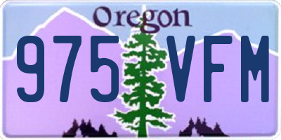 OR license plate 975VFM