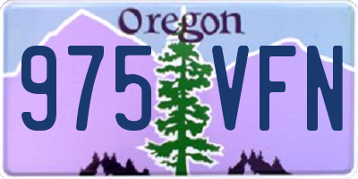 OR license plate 975VFN