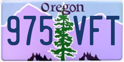 OR license plate 975VFT