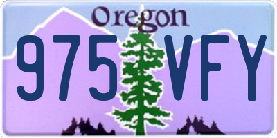 OR license plate 975VFY