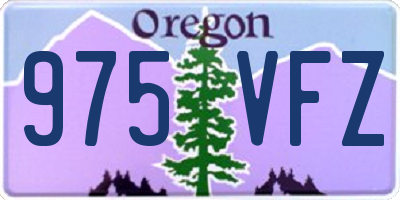 OR license plate 975VFZ