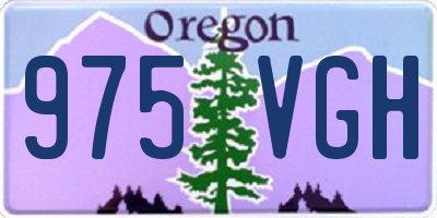 OR license plate 975VGH
