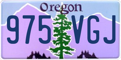 OR license plate 975VGJ