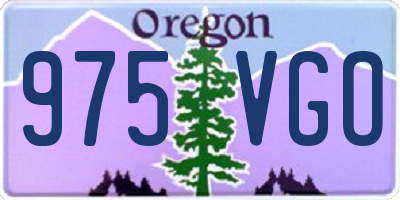 OR license plate 975VGO