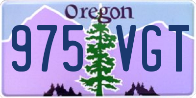 OR license plate 975VGT