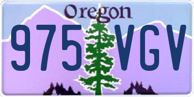 OR license plate 975VGV