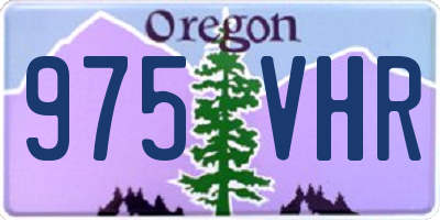 OR license plate 975VHR