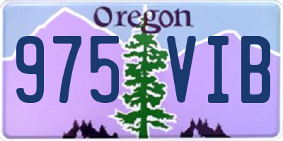 OR license plate 975VIB