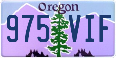 OR license plate 975VIF