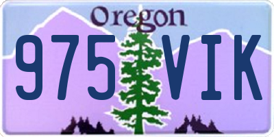 OR license plate 975VIK