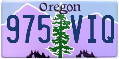 OR license plate 975VIQ