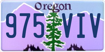 OR license plate 975VIV