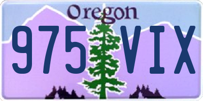 OR license plate 975VIX