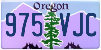 OR license plate 975VJC