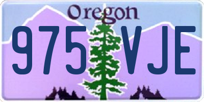 OR license plate 975VJE