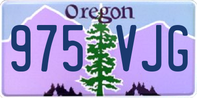 OR license plate 975VJG