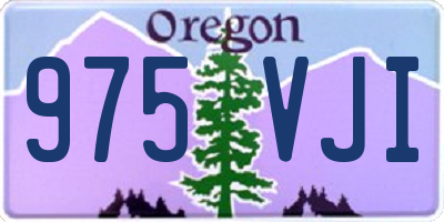 OR license plate 975VJI