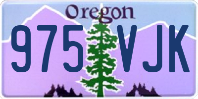 OR license plate 975VJK