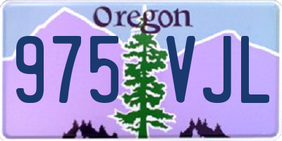 OR license plate 975VJL