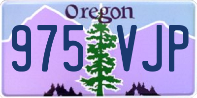 OR license plate 975VJP