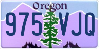 OR license plate 975VJQ