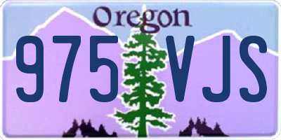 OR license plate 975VJS