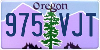 OR license plate 975VJT