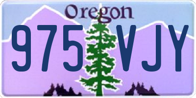 OR license plate 975VJY