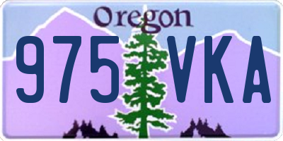 OR license plate 975VKA