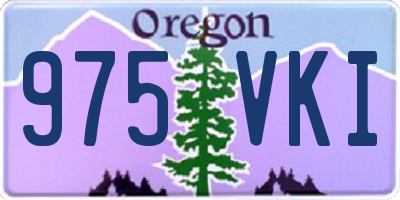 OR license plate 975VKI