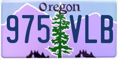OR license plate 975VLB