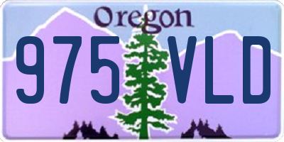 OR license plate 975VLD