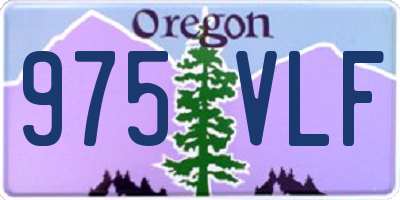 OR license plate 975VLF