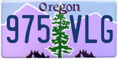 OR license plate 975VLG