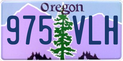 OR license plate 975VLH