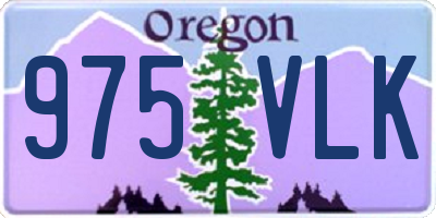 OR license plate 975VLK