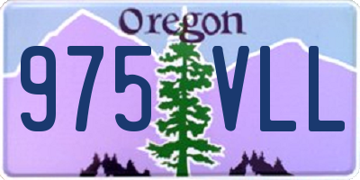 OR license plate 975VLL