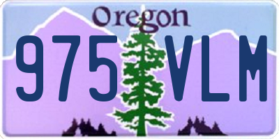 OR license plate 975VLM